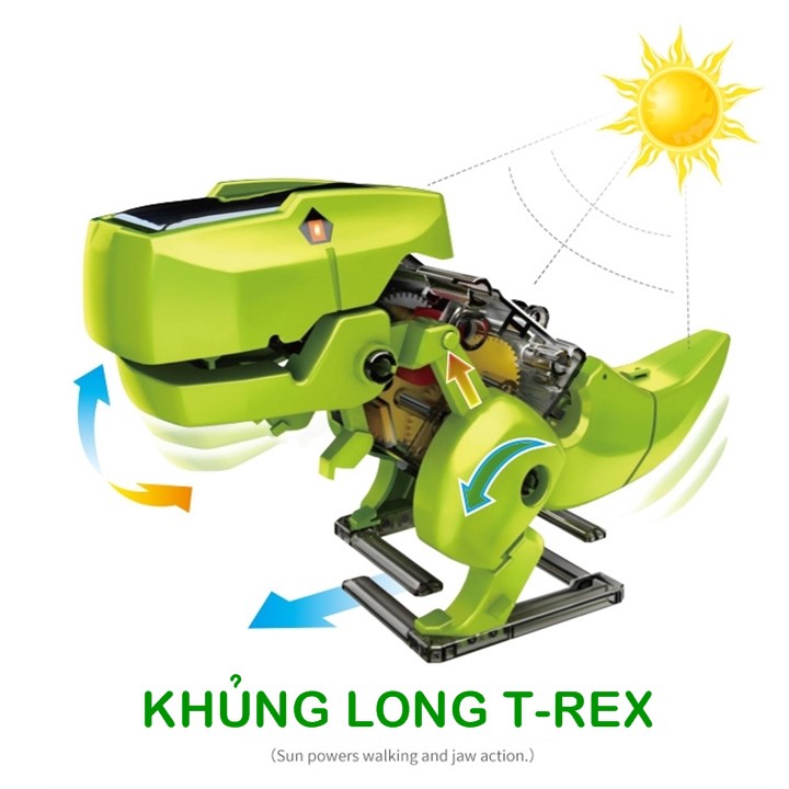 Bộ lắp ráp Transforming Solar Robot 4 in 1 dùng năng lượng mặt trời