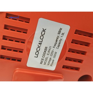 Nồi Cơm Điện LocknLock EJR431 (màu đỏ dung tích 1L) - Chính hãng