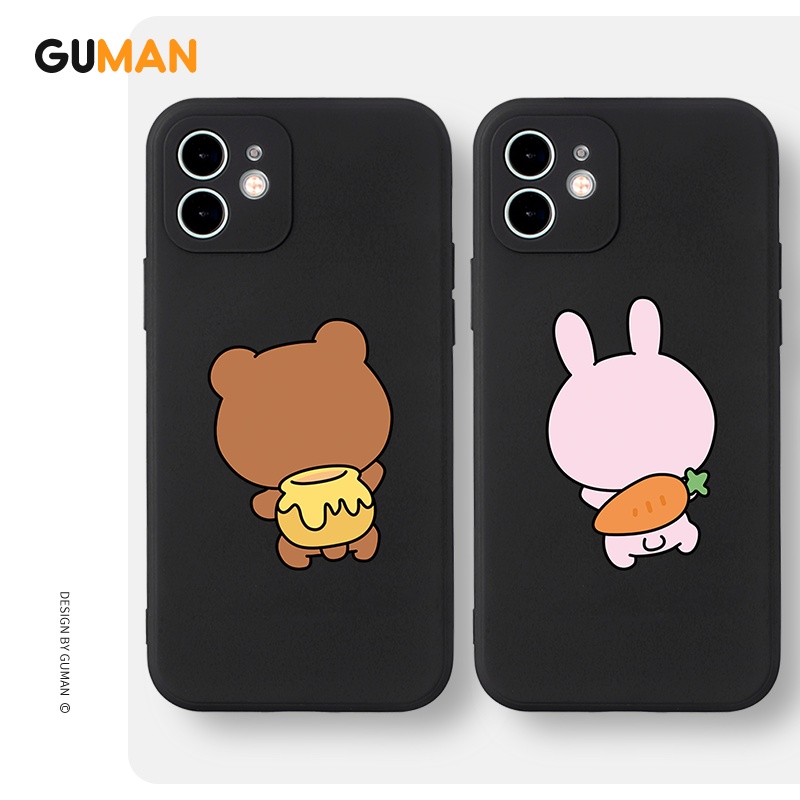 Ốp lưng GUMAN chống bẩn cặp đôi dễ thương đẹp cho IPHONE 14 13 12 11 PRO MAX SE 2020 X XR XS ip 8 7 6S 6 PLUS kute XYB175