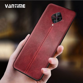 Ốp điện thoại TPU + da PU chống sốc cho Vivo S1 Pro