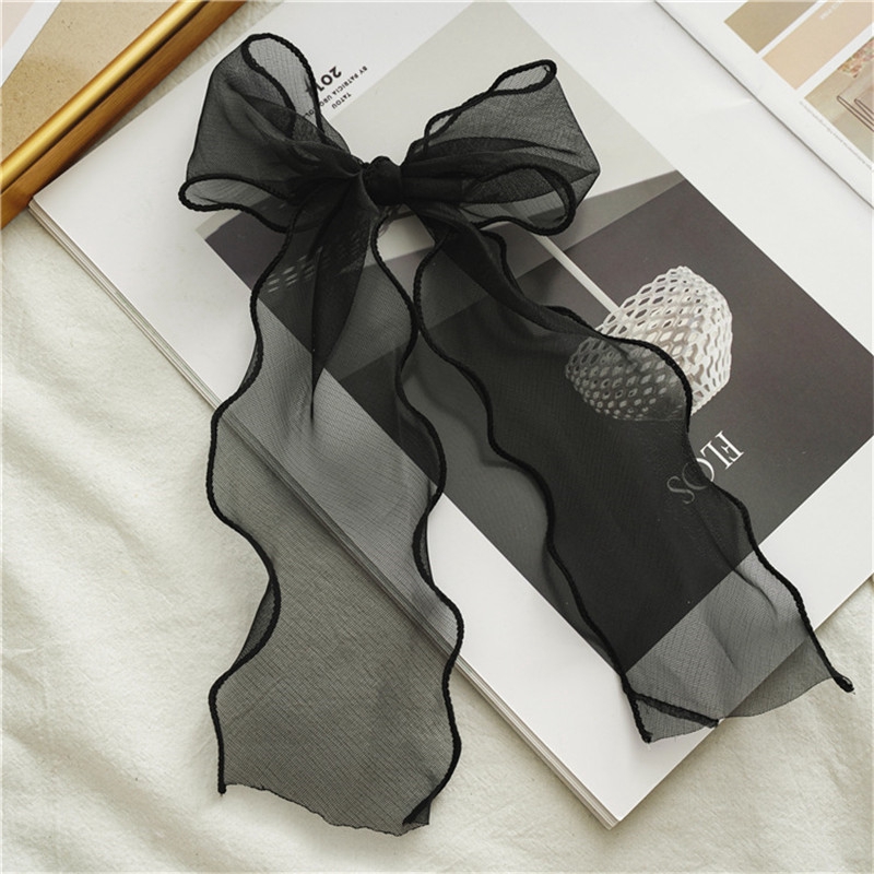 1 Kẹp Tóc Hình Nơ Lớn Bằng Satin Lãng Mạn Cho Nữ