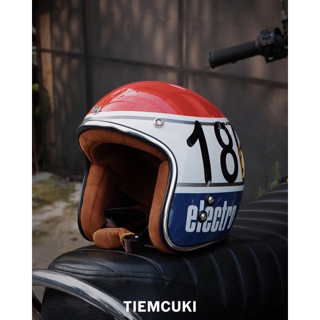 Nón bảo hiểm Kraft Helmet - 186 - Vintage motocycle