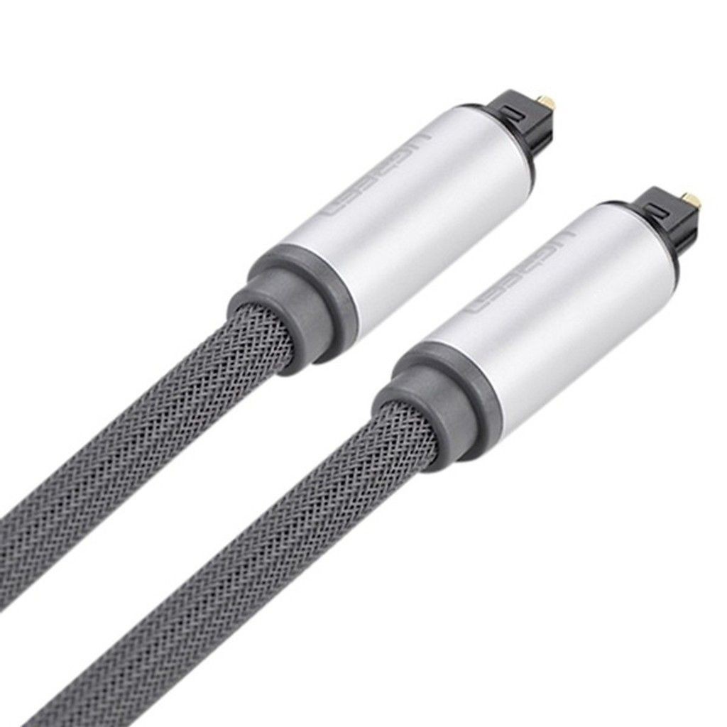 Dây quang cao cấp (Toslink Optical) dài 2m UGREEN 10540 - Dây audio quang đầu nhôm -Hàng CHÍNH HÃNG bảo hành 18 tháng