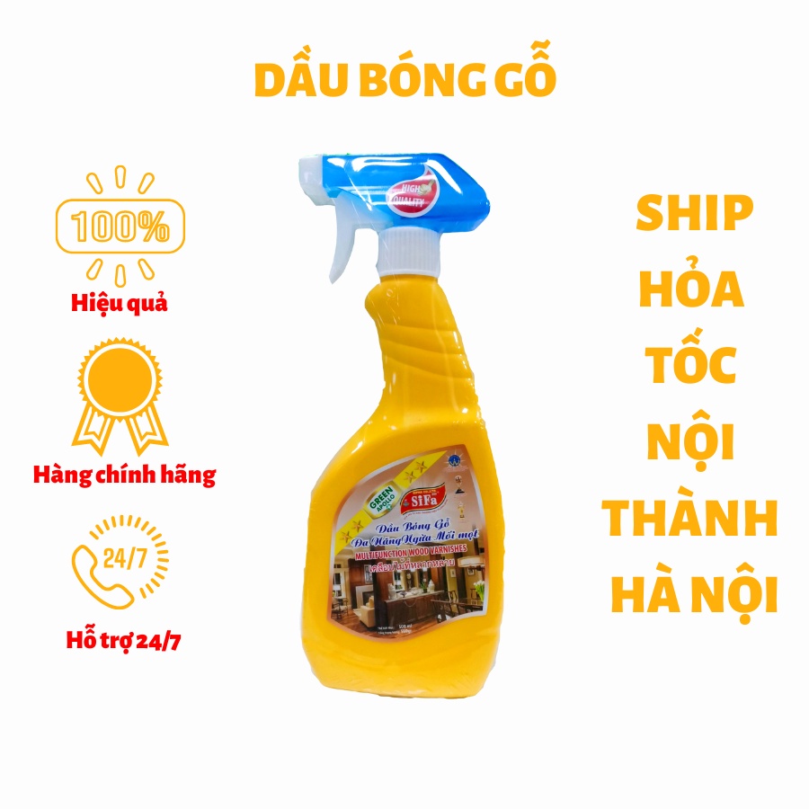 Đánh bóng gỗ, sáp đánh bóng gỗ, nước lau sàn gỗ, xịt đồ gỗ giúp đồ gỗ bóng như mới, phòng ngừa mối mọt SIFA999