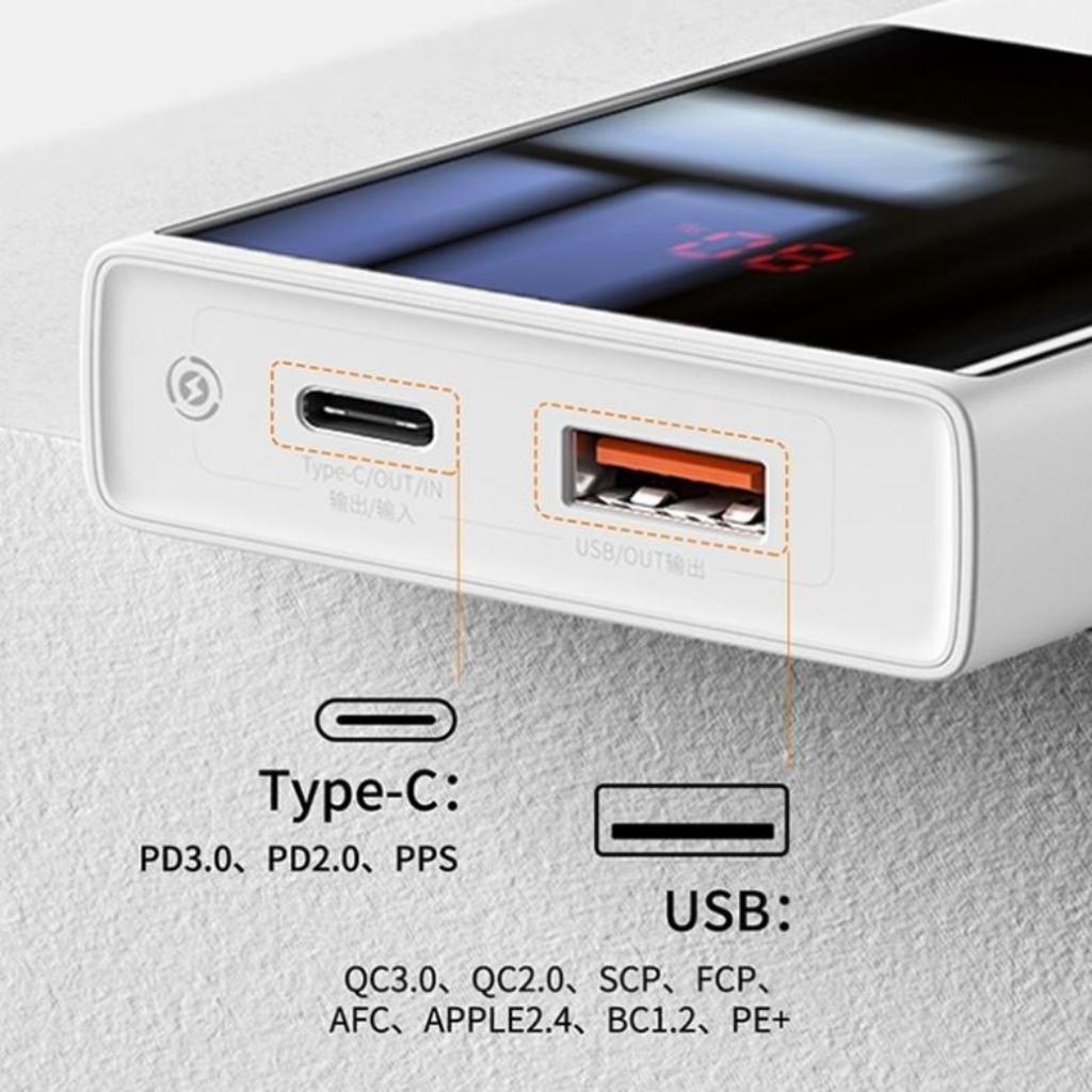 Pin sạc dự phòng sạc nhanh iphone  Baseus  ( 10000mAh / 20000mAh, 22.5W, màn hình LED)