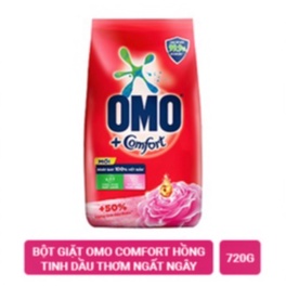 Bột giặt Omo túi 800g/ bột giặt omo hương comfort tinh dầu thơm nồng nàng vàng 720g/ tinh dầu thơm ngất ngay hồng 720g