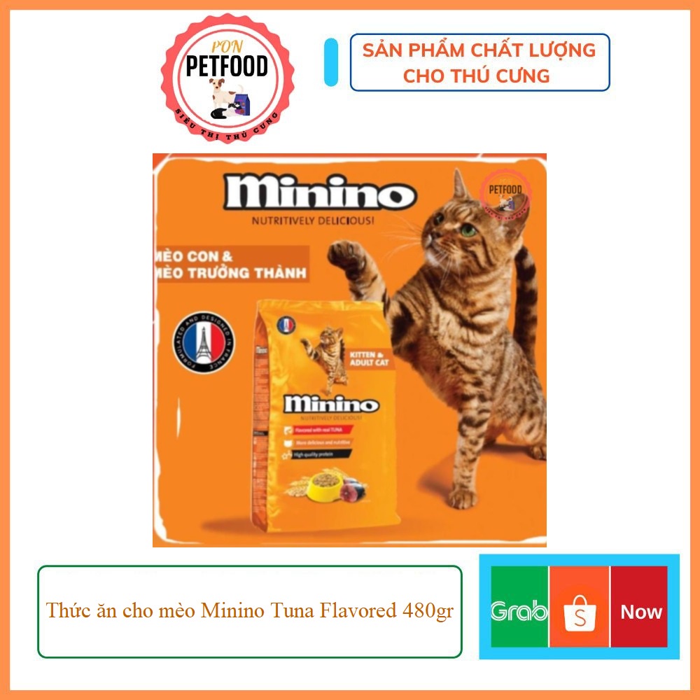 Thức ăn cho mèo Minino Tuna Flavored 480gr