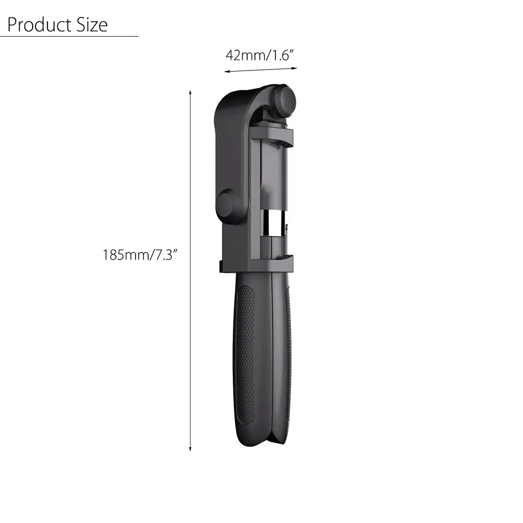 Gậy selfie kiêm giá đỡ cho điện thoại Android/ IOS có điều khiển từ xa kết nối Bluetooth 3 trong 1 linh hoạt 360 độ | BigBuy360 - bigbuy360.vn