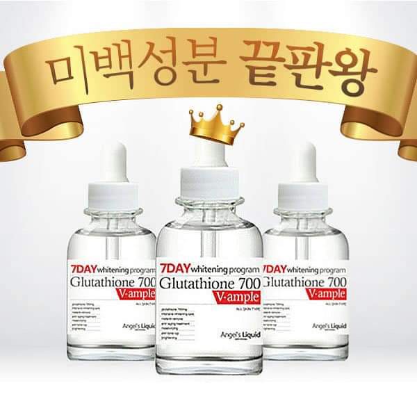 Tinh Chất Dưỡng Trắng Angel's Liquid 7Day Whitening Program Glutathione 700 V-Ample 30ml