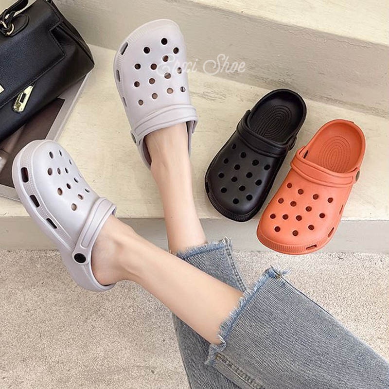 Dép Bít Mũi Màu Sắc Xinh Xắn Cho Nữ
