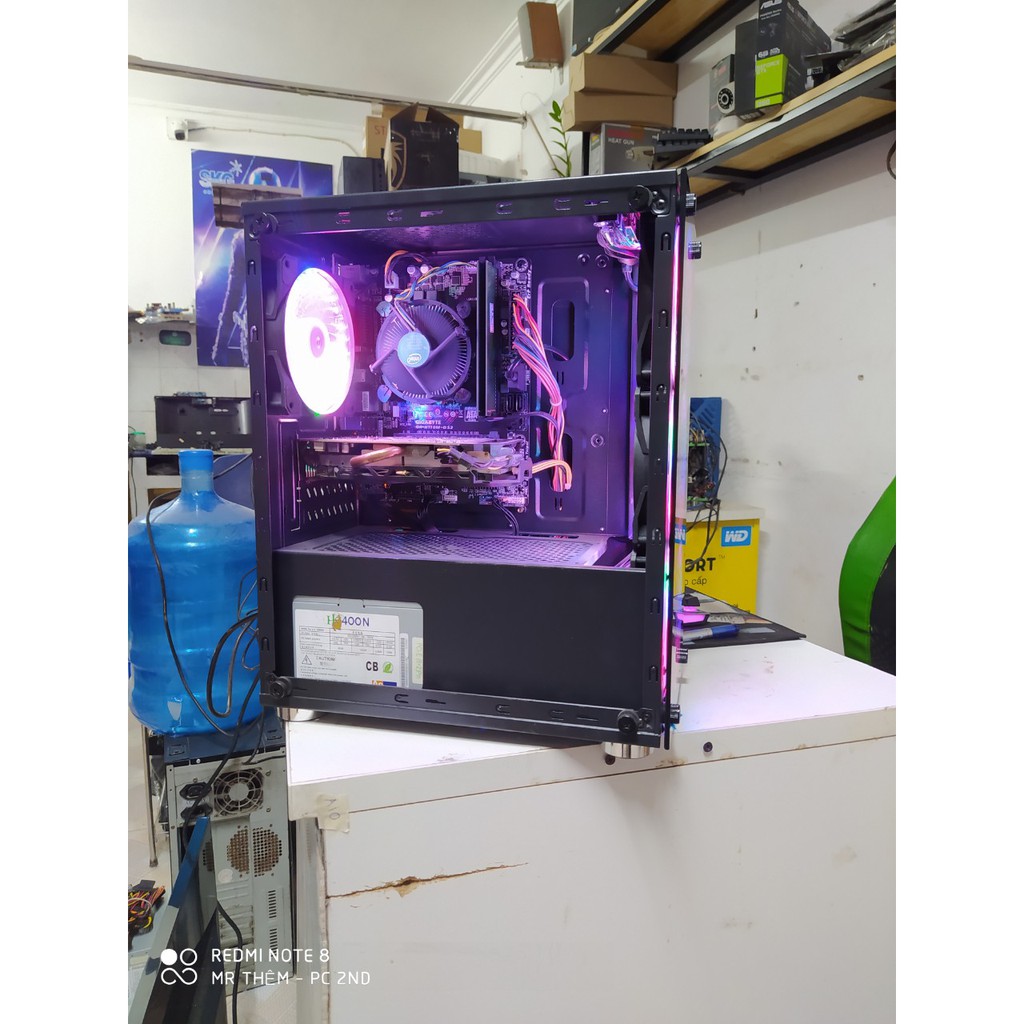 COMBO Vỏ Case Xigmatek NYX + 4 Fan LED 5 Màu có Ảnh Thật