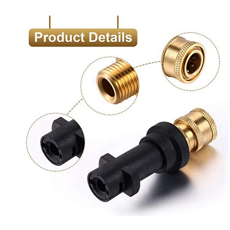 Đầu Nối Vòi Phun Nước Cao Áp 5 Trong 1 Cho Karcher K2-K7
