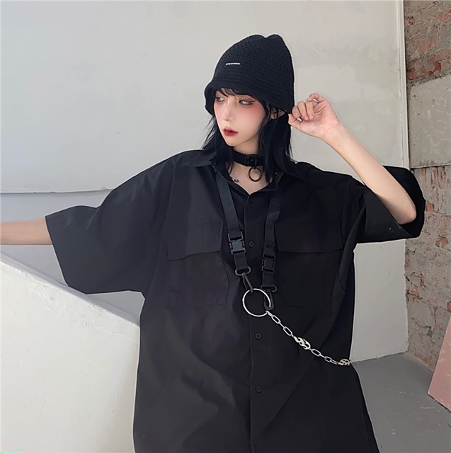 Áo sơmi tặng kèm phụ kiện chain ring