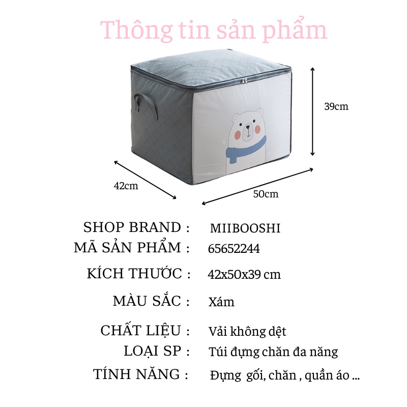Túi đựng chăn mềm quần áo đa năng chất vải siêu bền hàng quảng châu MiibooShi 65652244