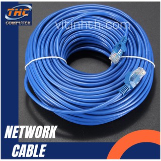 Dây cáp mạng Lan Internet 20m 25m 30m UTP CAT 5 đầu đúc sẵn chất lượng