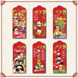 Combo 500 Bao Lì Xì Tết 2024 Giao Đủ Mẫu💖FREESHIP💖(Mẫu 1)