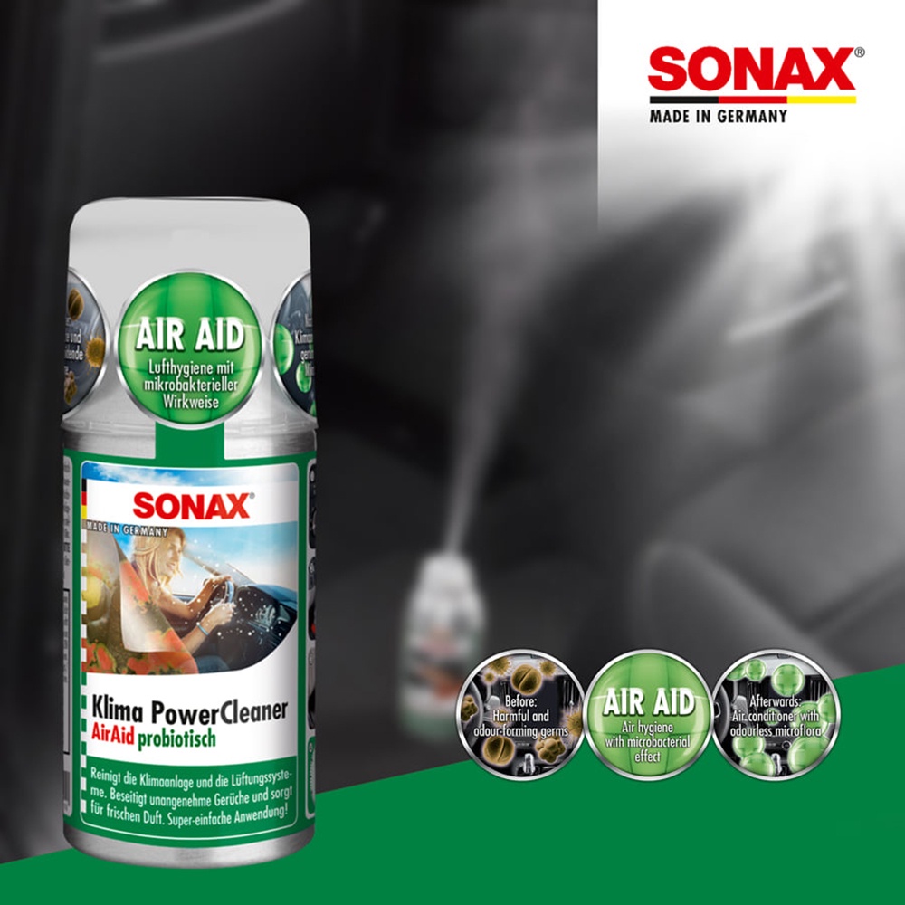 Khử mùi dàn lạnh xe ô tô Sonax Car A/C Cleaner