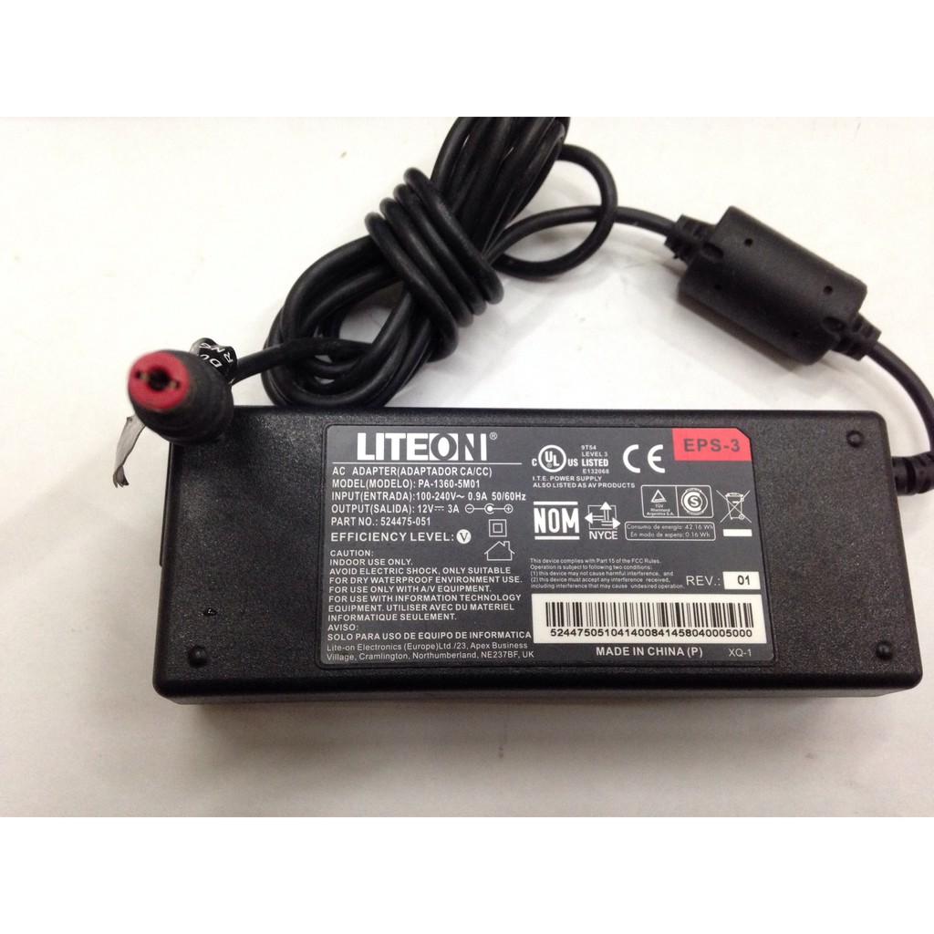 Adapter nguồn 12V 3A Liteon giá rẻ