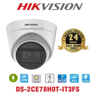 Camera Dome HD-TVI Hồng Ngoại 5.0 Megapixel HIKVISION DS-2CE78H0T-IT3FS - Hàng Chính Hãng