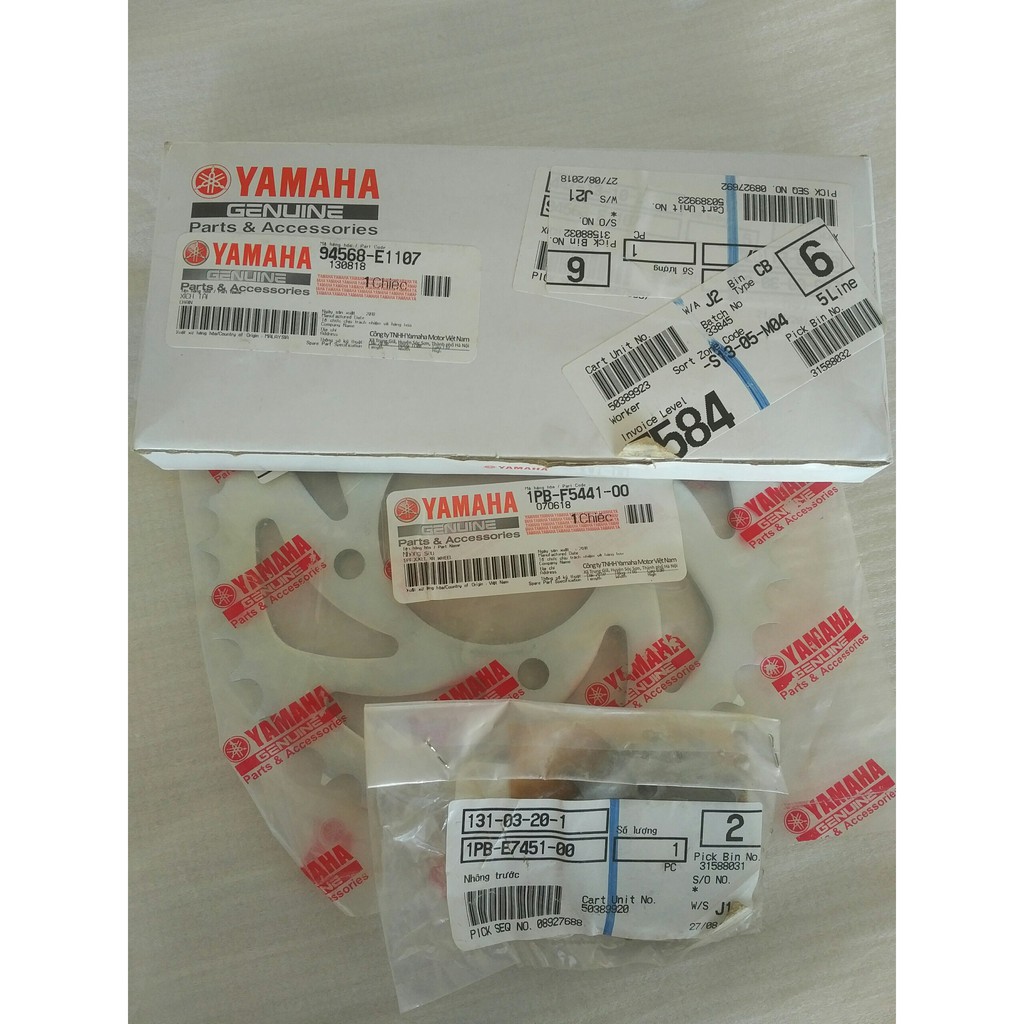 Nhông sên dĩa Jupiter Fi Yamaha