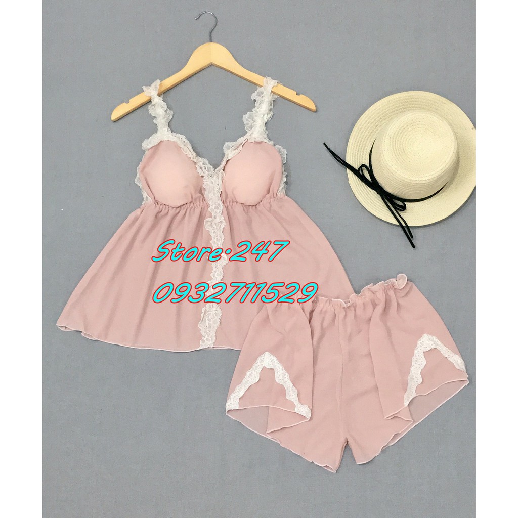 [SIZE 60 - 90KG] BỘ VOAN BIGSIZE MẶC NGỦ CÓ MÚT, VOAN MỎNG MÁT KHÔNG NHĂN GỢI CẢM QUYẾN RŨ | BigBuy360 - bigbuy360.vn