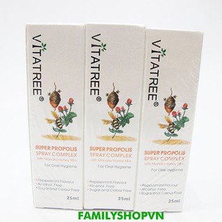 Xịt keo ong Vitatree 25ml