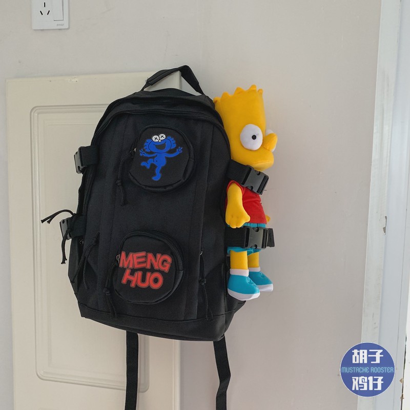 (Có sẵn) {ẢNH THẬT 7 ẢNH CUỐI} [ORDER] Balo menghuo đen ulzzang unisex Hàn