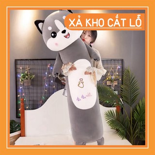 Gối Ôm Mèo✨Freeship✨Gối ôm mèo husky siêu to khổng lồ