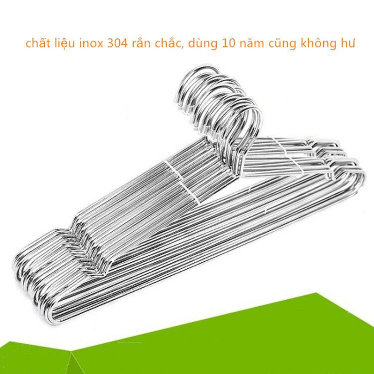 Móc phơi quần áo bằng inox chống trượt 304 inox -5cái/10 cái