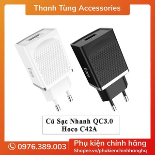 [Freeship] Củ sạc nhanh Quick Charge 3.0 Hoco C42A QC3.0 QC 2.0 - Sạc Nhanh Chính Hãng
