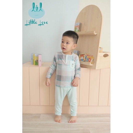 LITTLE LOVE - Bộ đồ dài cho bé trai bé gái vải len và nỉ mềm mại hãng LITTLE LOVE