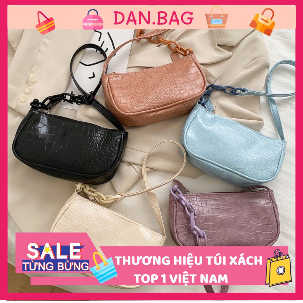 Túi Xách Nữ Đẹp Mini da PU kẹp nách cao cấp có vân mềm mại xinh xắn mã 3803 | BigBuy360 - bigbuy360.vn