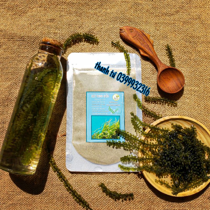 100g bột rong biển đắp mặt xanh tự nhiên nguyên chất