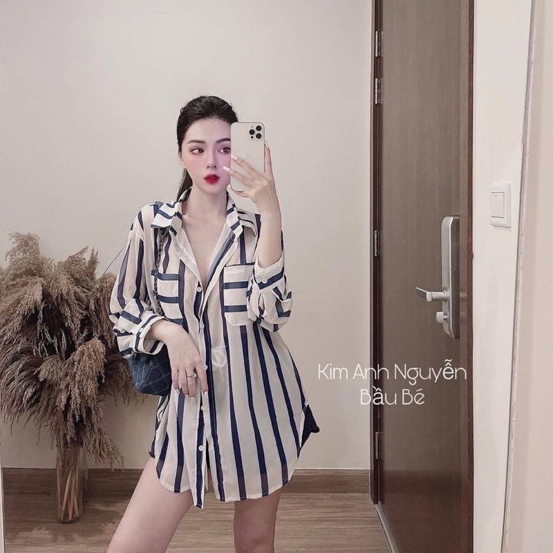 ÁO SƠ MI SỌC XANH HOT HIT