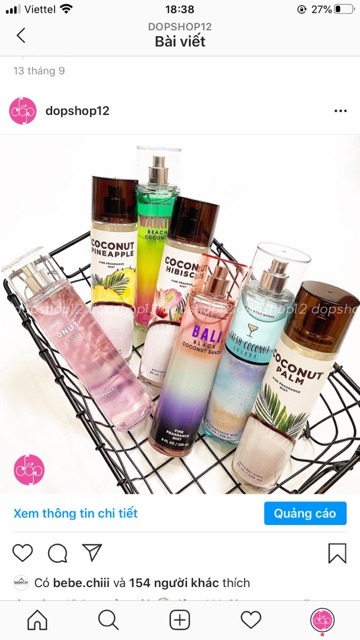 xịt thơm cơ thể BBW 236ml | BigBuy360 - bigbuy360.vn