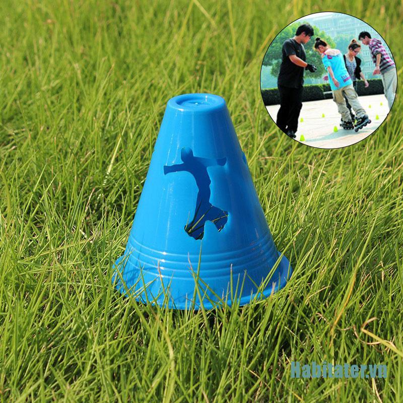 【Habitater】10Pcs Sport Football Soccer Rugby Training Cone Cylinder Outdoor Football Train