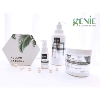 Ủ body Genie + tẩy tế bào chết body 500g tặng serum truyên trắng body 50ml