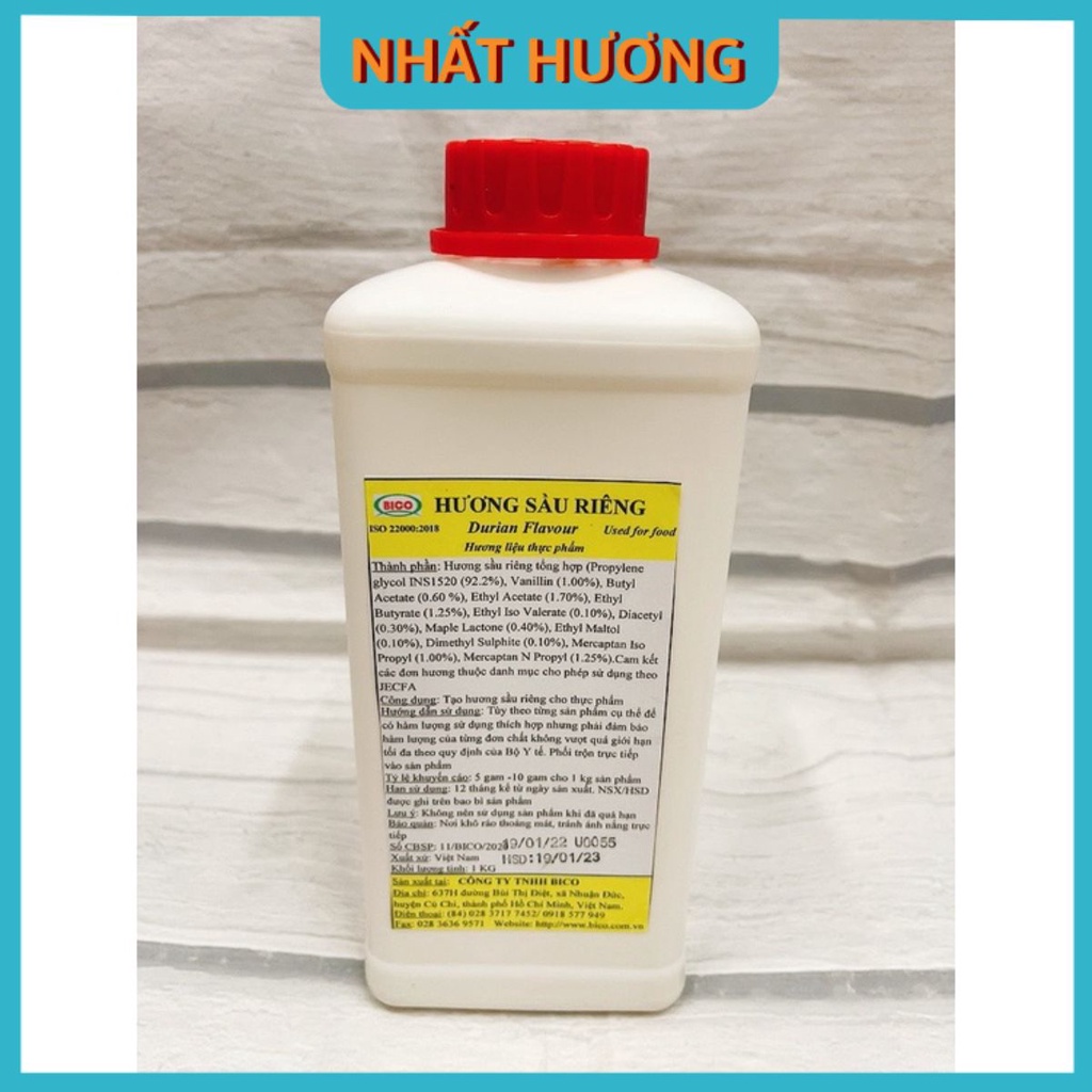 Hương Sầu Riêng Không Màu Bico 1kg