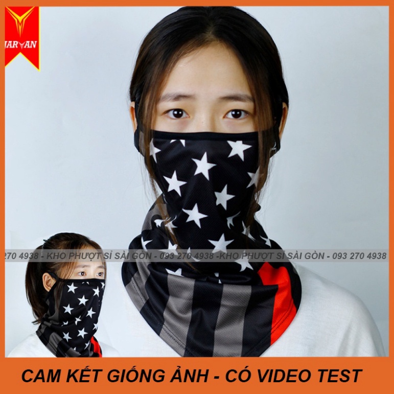 CHỌN MÀU - Khăn đan năng tam giác camo rằn ri siêu đẹp chống nắng dùng đội mũ bảo hiểm fullface - mũ 3/4