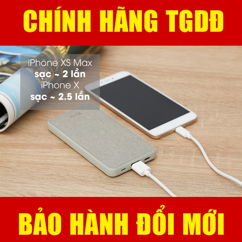 🔥GIÁ RẺ NHẤT🔥 Pin sạc dự phòng Polymer 10.000 mAh Type C PD QC3.0 Xmobile P68D