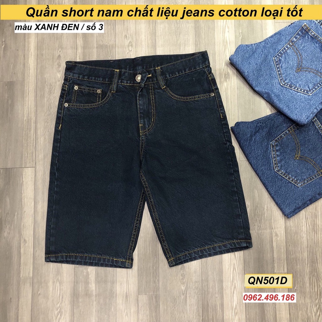 [Video hình thật] Quần short jean nam ống suông trung niên QN501D