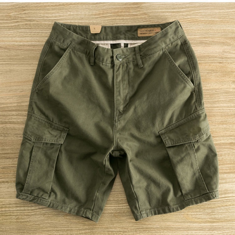 Quần Short 5 Tấc Chất Liệu cotton Màu Sắc retro Thời Trang Mùa Hè Cho Nam