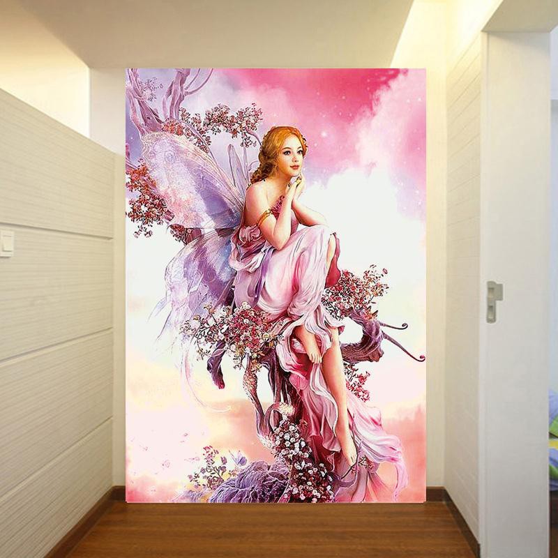 Bộ tranh đính đá tự làm hình cô gái xinh đẹp dùng trang trí | BigBuy360 - bigbuy360.vn