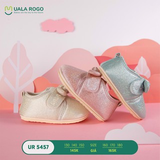 [Mã SKAMCLU8 giảm 10% cho đơn từ 100K] Giày tập đi nơ to ánh nhũ Uala-Rogo cho bé gái