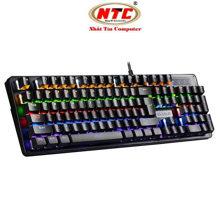 Bàn Phím Cơ Game Thủ NTC K28 87K / K30 104K - Đèn Led nhiều chế độ (Đen) - 2 Phân Loại tùy chọn