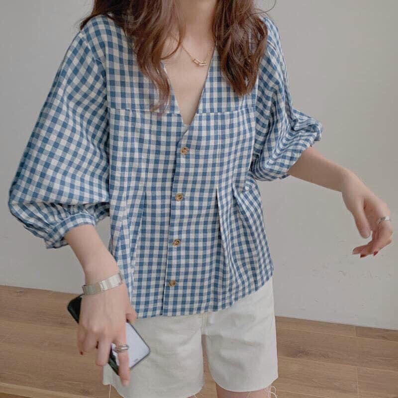 SET ĐỒ NỮ ÁO SƠ MI BABYDOLL MIX QUẦN ĐÙI CỰC XINH ❤️❤️❤️