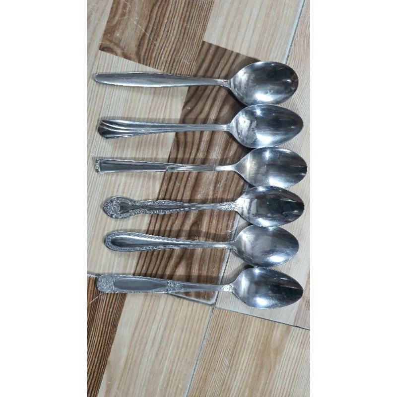 Bộ muỗn inox nhật giá rẽ 6 món , hàng nhật dầy dặn không rĩ sét