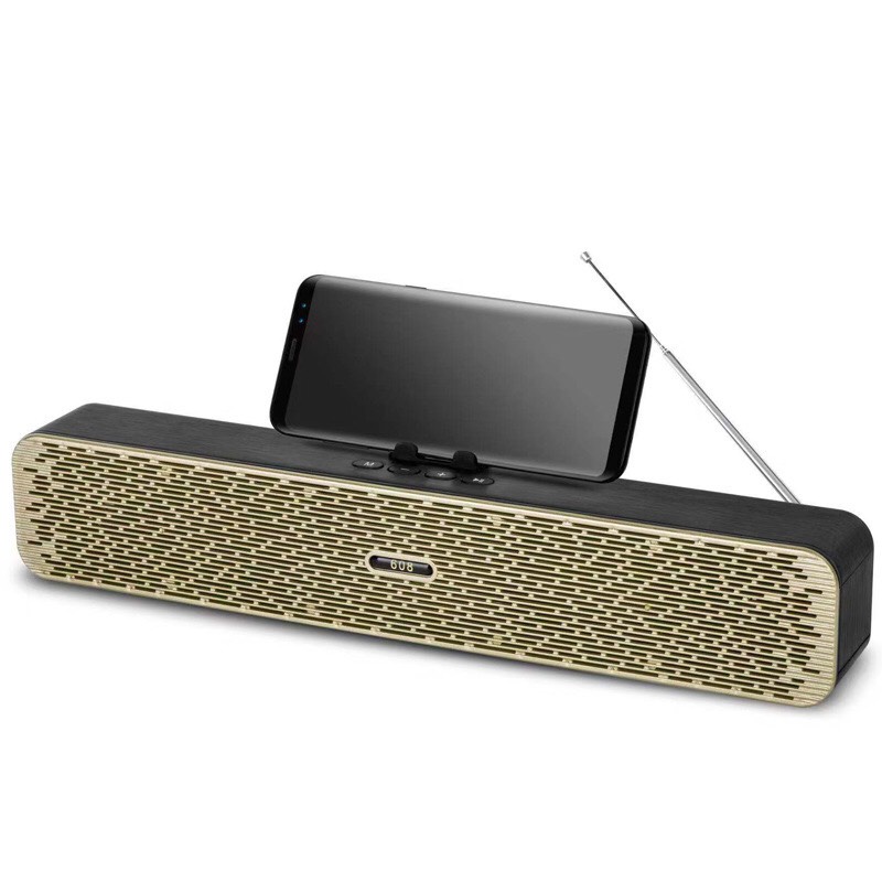 LOA21 - Loa bluetooth dài W608M có anten bắt FM khỏe