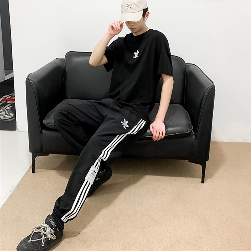 Quần Thể Thao Adidas Dệt Kim Thiết Kế Năng Động Trẻ Trung Hợp Thời Trang Cho Nam Nữ