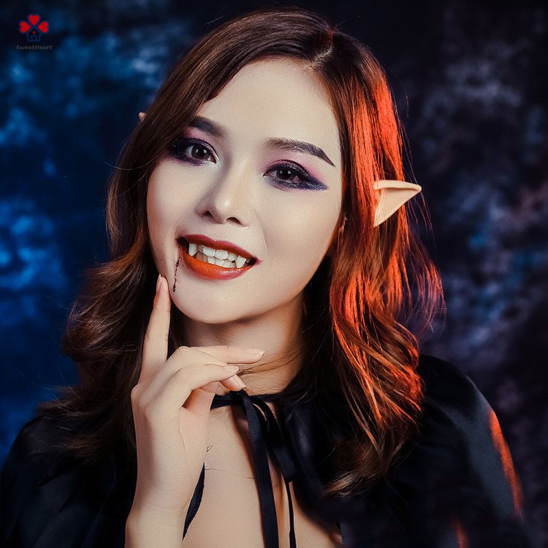 Bộ 2 mô hình lỗ tai thần lùn bằng cao su mềm kích thước 10cm/12cm dùng làm đồ hóa trang Halloween | BigBuy360 - bigbuy360.vn
